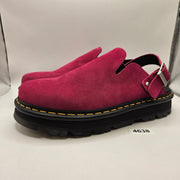 DR MARTENS MEN'S 12 ZEBZAG MULE LOAFERS PINK SUEDE SLINGBACK