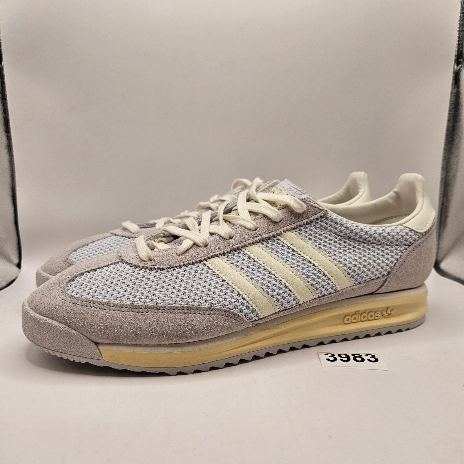 ADIDAS ORIGINALS MEN'S 13 SL 72 RS GREY WHITE RETRO CASUAL SNEAKERS JR8773 NWOB