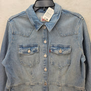 LEVI'S WOMEN'S XL FLYNN WESTERN DRESS NWT MEDIUM WASH A LINE