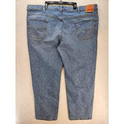 LEVI'S MEN'S 52X34 550 RELAXED FIT CLIF LIGHT WASH JEANS STRETCH NWOT