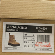 DR MARTENS WOMEN'S 7 ZEBZAG LACELESS SAVANNAH TAN EH SUEDE 42246200