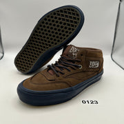VANS X NICK MICHEL MEN'S SIZE 6 HALF CAB SUEDE BROWN/NAVY BLUE