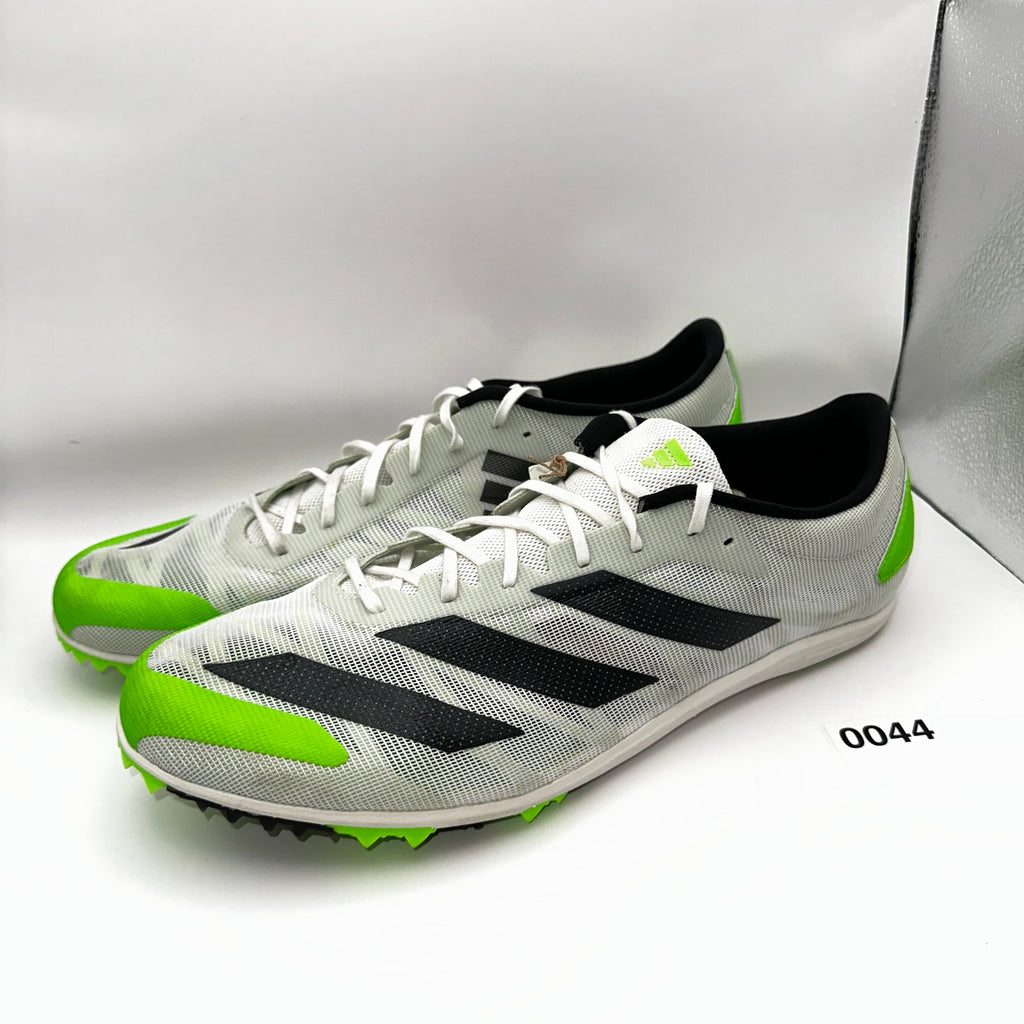 Adidas Adizero XCS Mens 15 Running Cleats White Solar Green GX6681