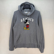 LUCKY BRAND X DISNEY MICKEY N FRIENDS M GRAY HOODIE UNISEX