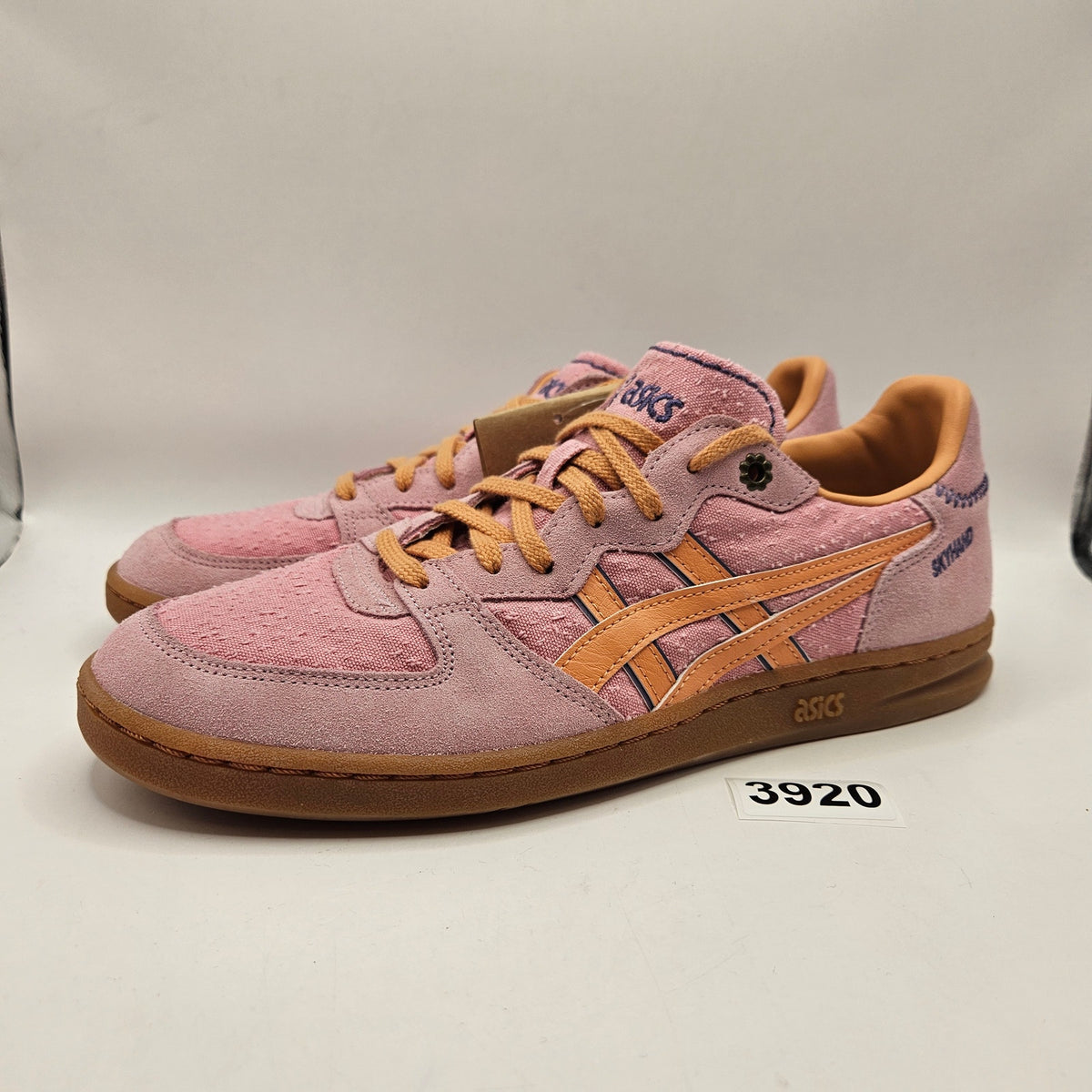 ASICS MEN'S 8 SKYHAND OG SKATEBOARD SHOES TERRACOTTA CONEFLOWER 1203A767700 NWOB