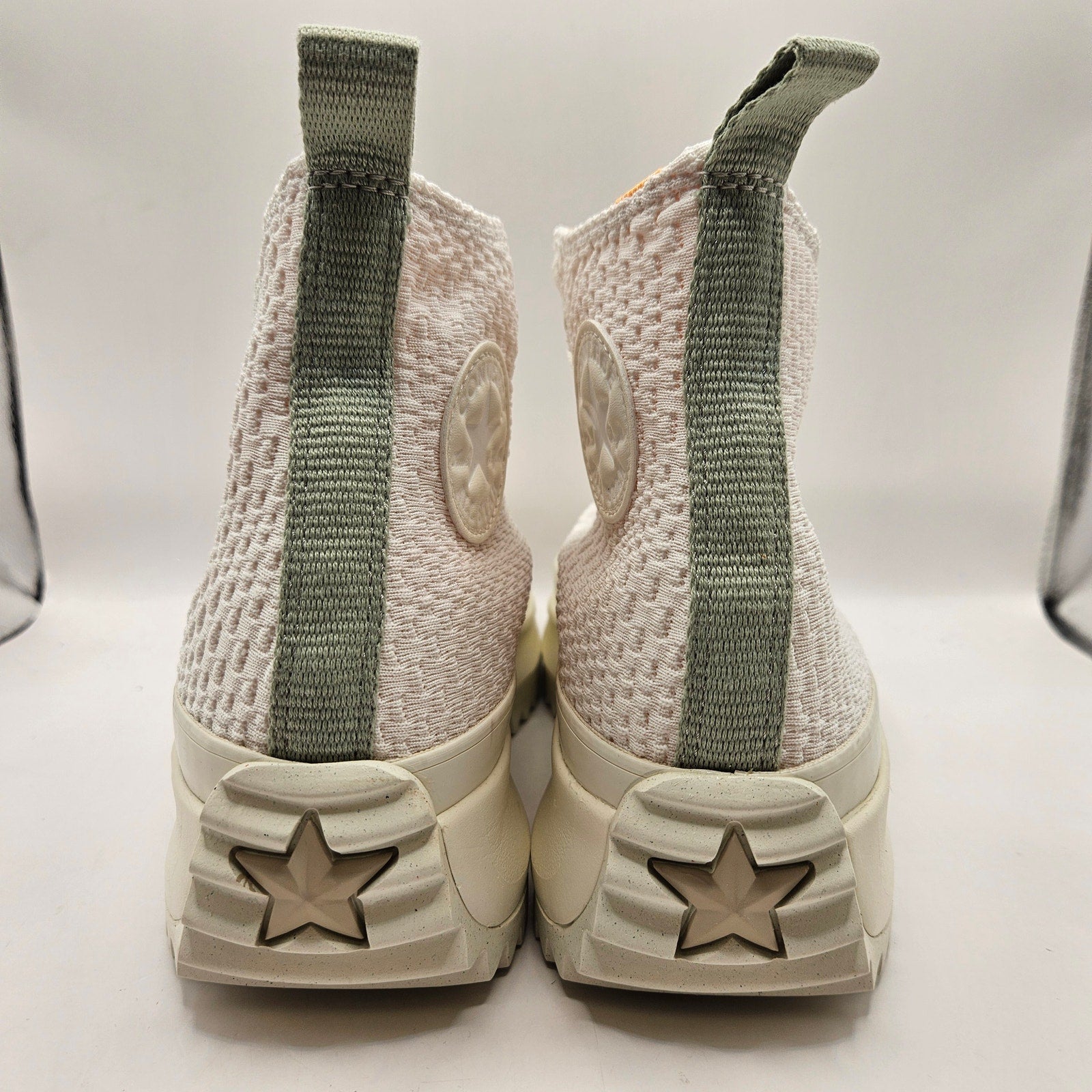 CONVERSE WOMEN'S 11.5 RUN STAR HIKE PLATFORM CREAM ORANGE HI SNKR A03838C NWOB