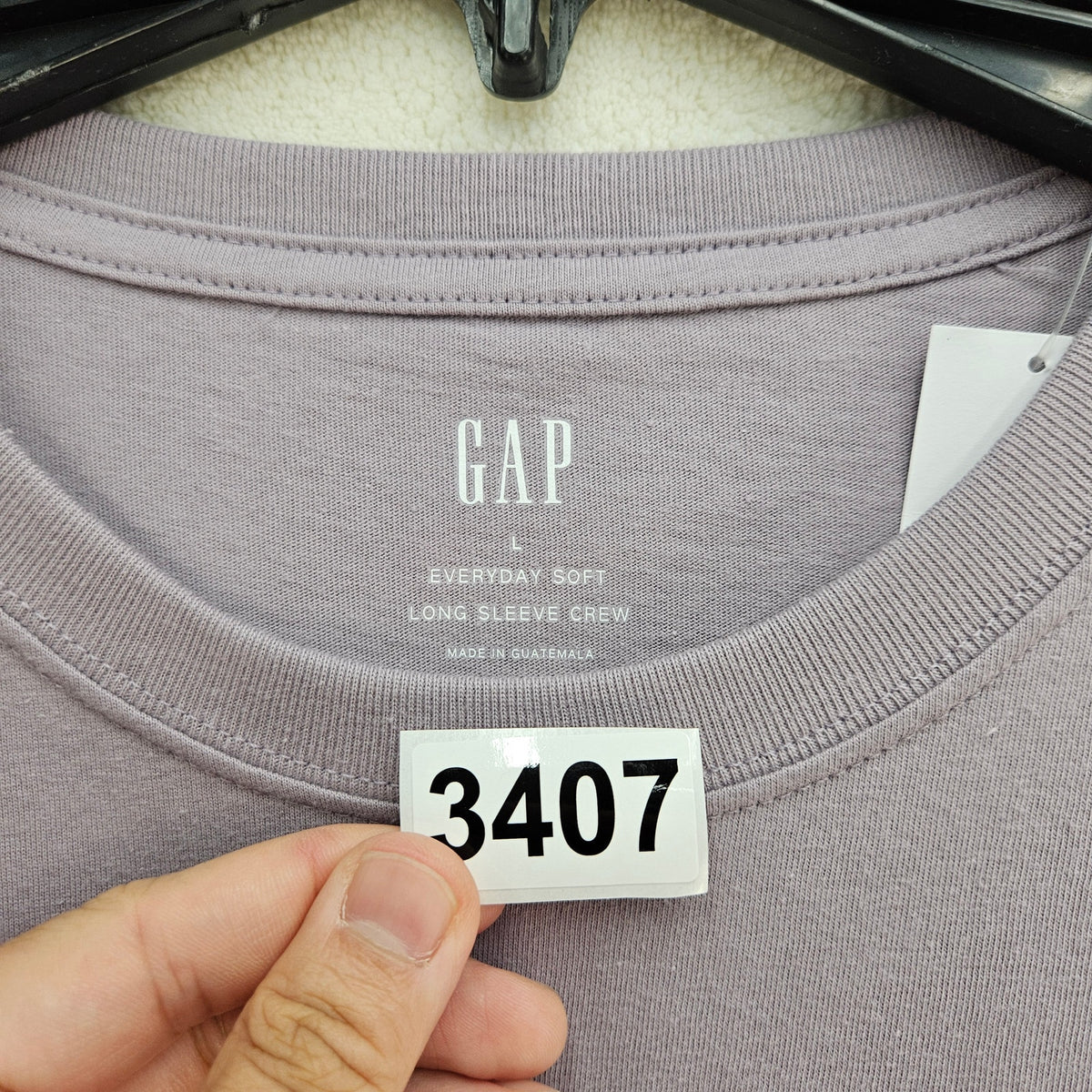 GAP EVERYDAY MEN'S LARGE SOFT L/S CREW SHIRT LOT OF 2 NWT