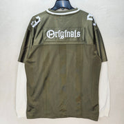 ADIDAS MEN'S SMALL ORIGINALS TREFOIL OG 2 IN 1 JERSEY OLIVE STRATA KS5329