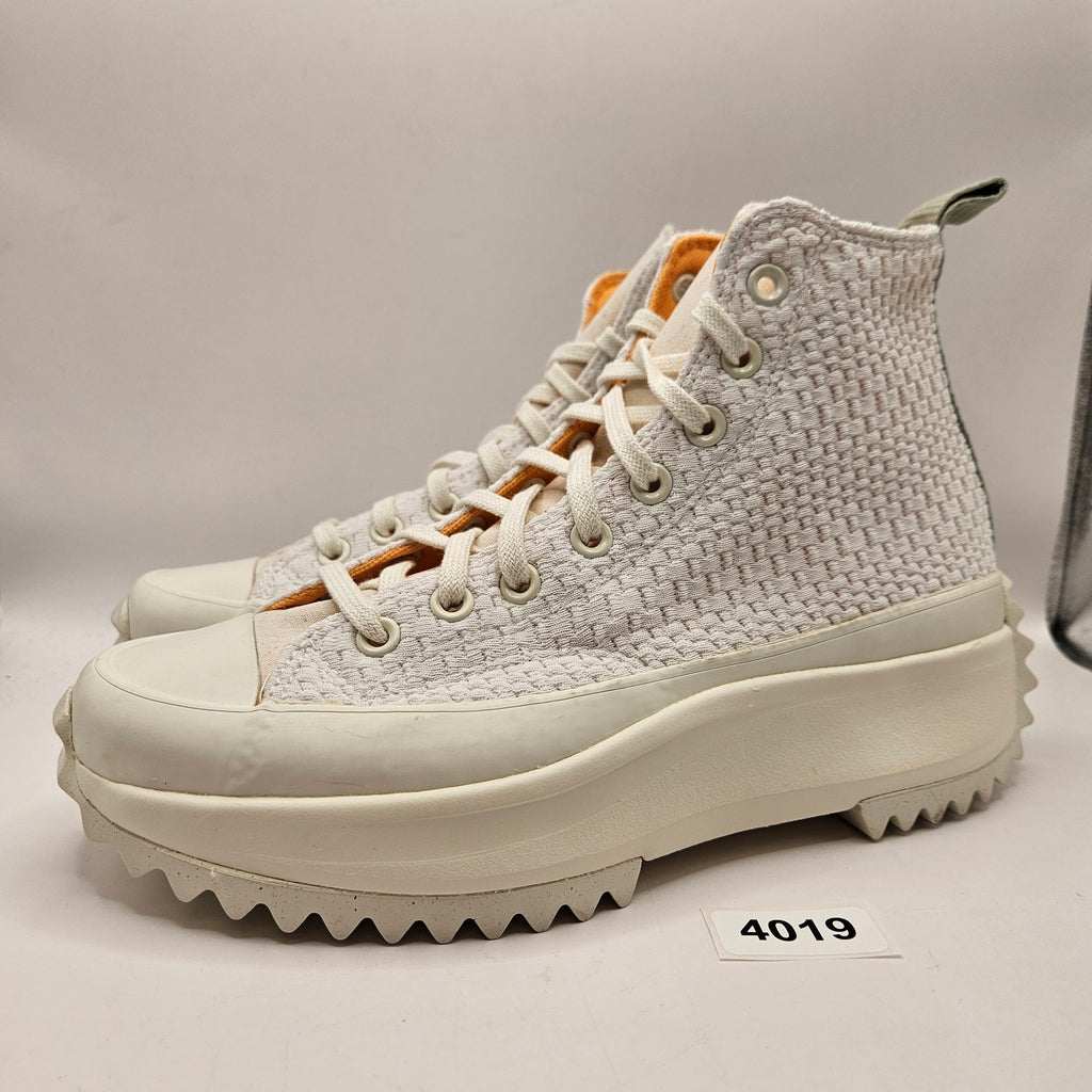 CONVERSE WOMEN'S 9.5 RUN STAR HIKE PLATFORM CREAM ORANGE HI SNKR A03838C NWOB