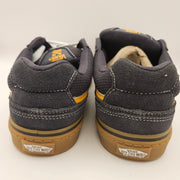 VANS MEN'S 9 CALDRONE SUEDE MESH BLACK GUM YELLOW LOW TOP SNEAKER VN0A5JM2CHY