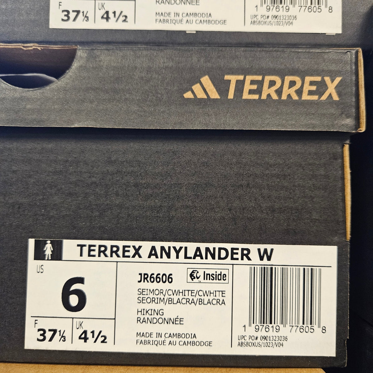 ADIDAS WOMEN'S 6 TERREX ANYLANDER JR6606 BLUE WHITE NIB