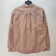 NIKE MEN'S MEDIUM ACG-STYLE BUTTON DOWN OXFORD SHIRT TAN PINK SWOOSH NWT