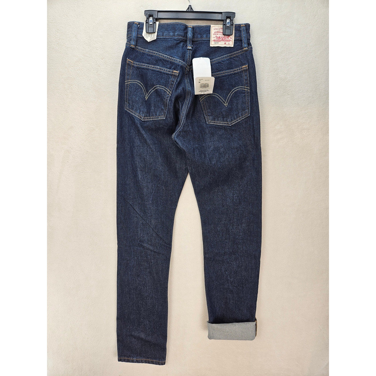 LEVI'S CIRCULAR 501 WOMEN'S 25X32 ORIGINAL FIT JEANS FIRST DARK WASH NWT