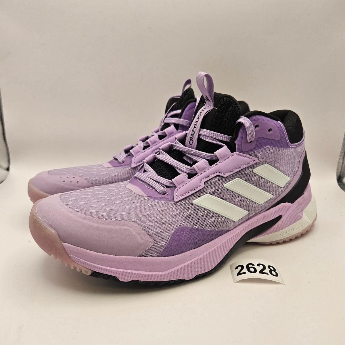 ADIDAS WOMEN'S 8 CRAZYFLIGHT 6 MID PURPLE INDOOR VOLLEYBALL SHOES HP7031 NWOB