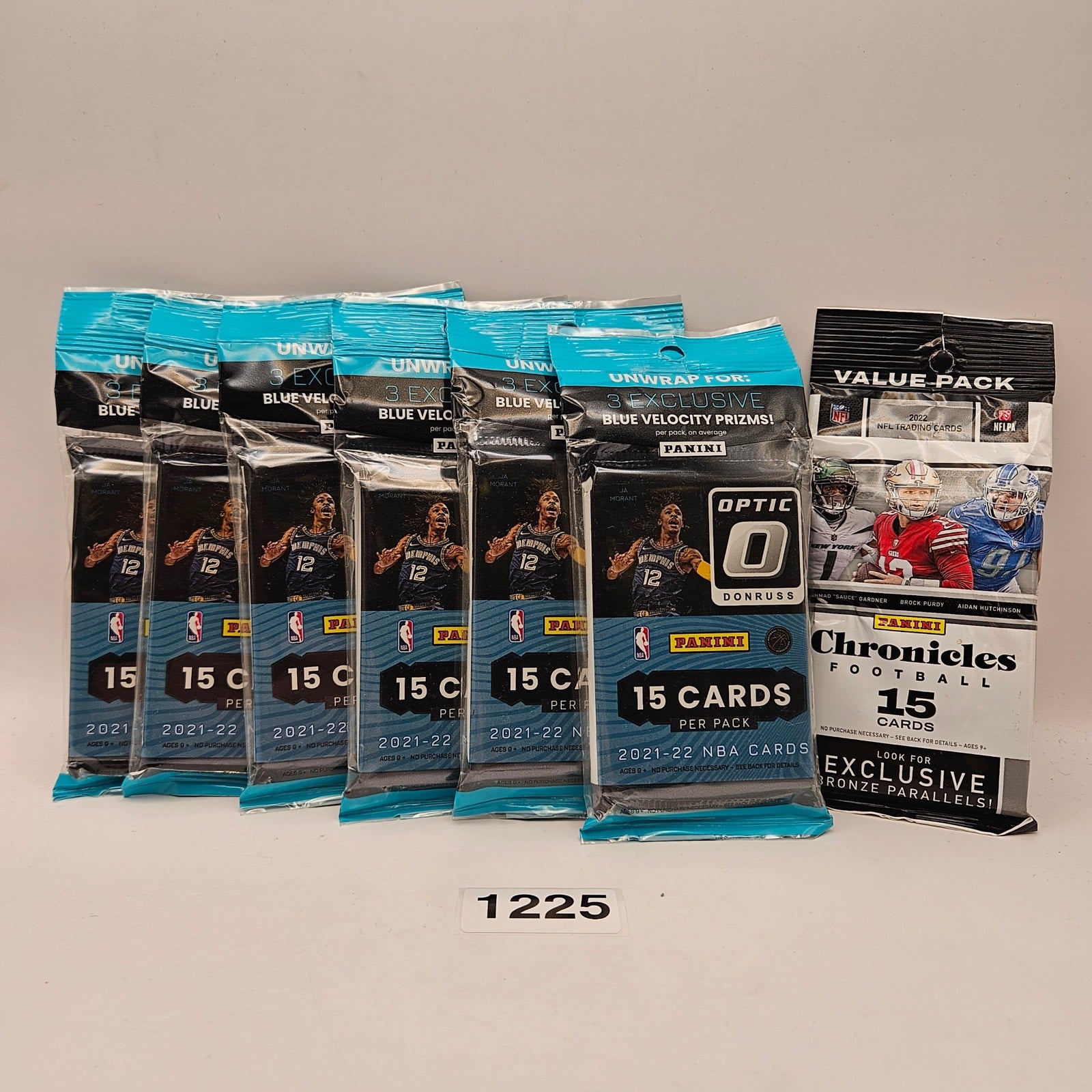 (6)2021-22 OPTIC NBA BASKETBALL +(1)2022 CHRONICLES FOOTBALL CARD PANINI COMBO