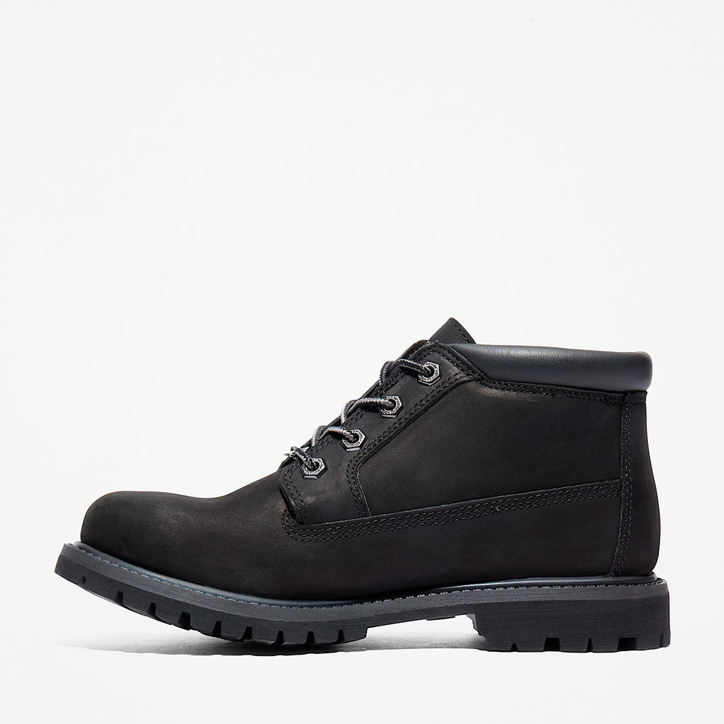 TIMBERLAND WOMEN'S 8.5 NELLIE WP CHUKKA BOOT BLACK NUBUCK NIB