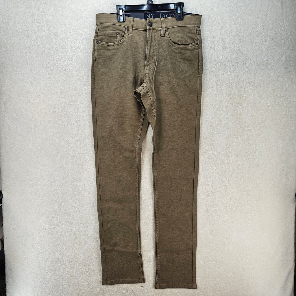 JACHS NEW YORK MEN'S 30X34 TAN MIDE WEIGHT 5 POCKET STRETCH PANT NWT
