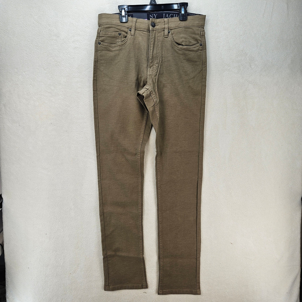 JACHS NEW YORK MEN'S 30X34 TAN MIDE WEIGHT 5 POCKET STRETCH PANT NWT