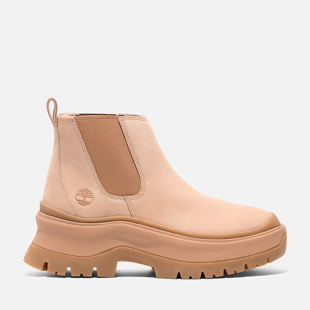 TIMBERLAND WOMEN'S 10 ROXIE LANE MID CHELSEA BOOT LT BEIGE NUBUCK NIB