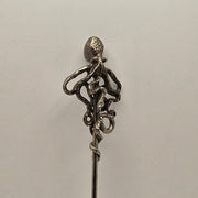 PERRY GARGANO OCTOPUS STIRRING SPOON SILVERPLATE BARWARE 12"