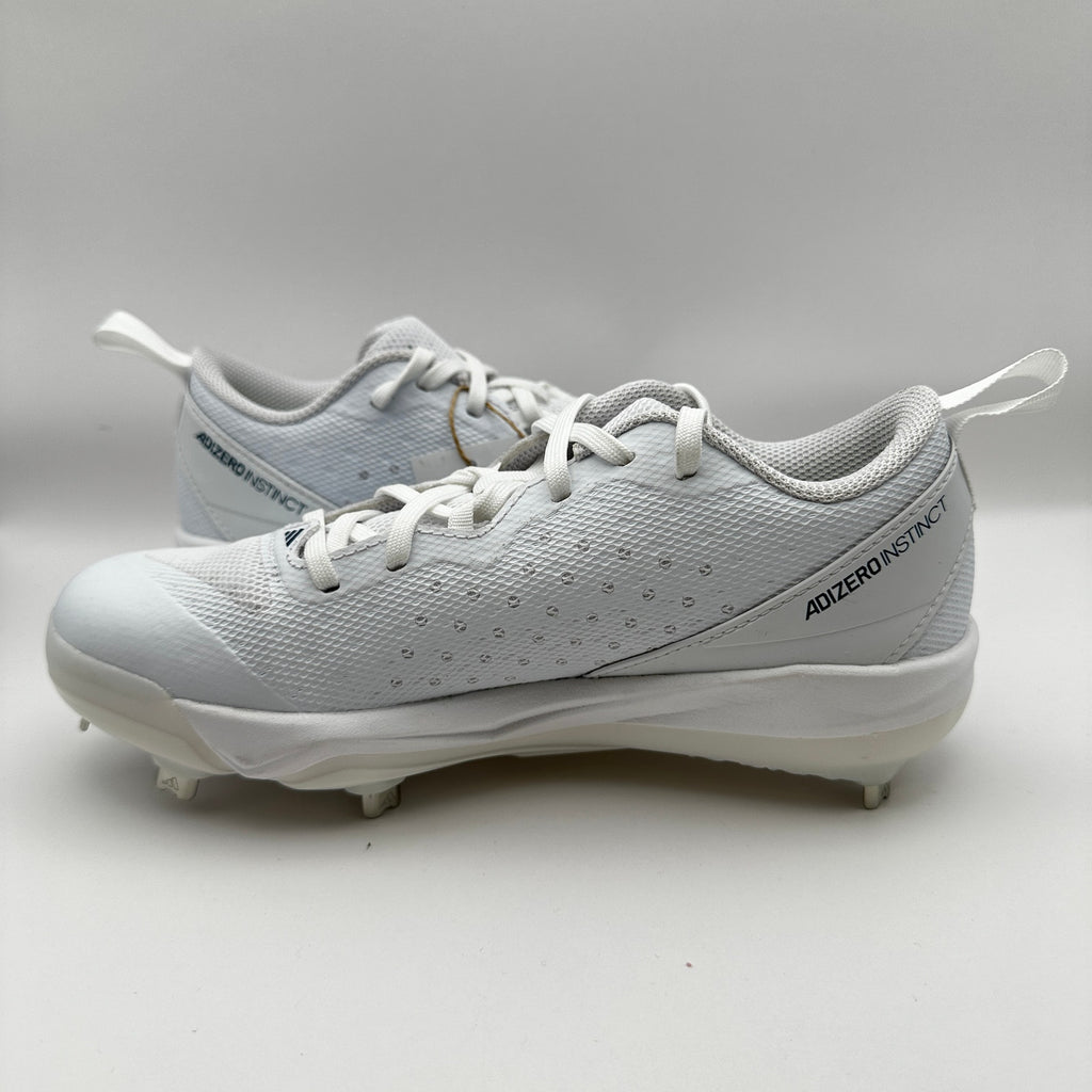 Adidas Womens size 5.5 Softball Shoes Adizero Instinct IH3468 White/Blue