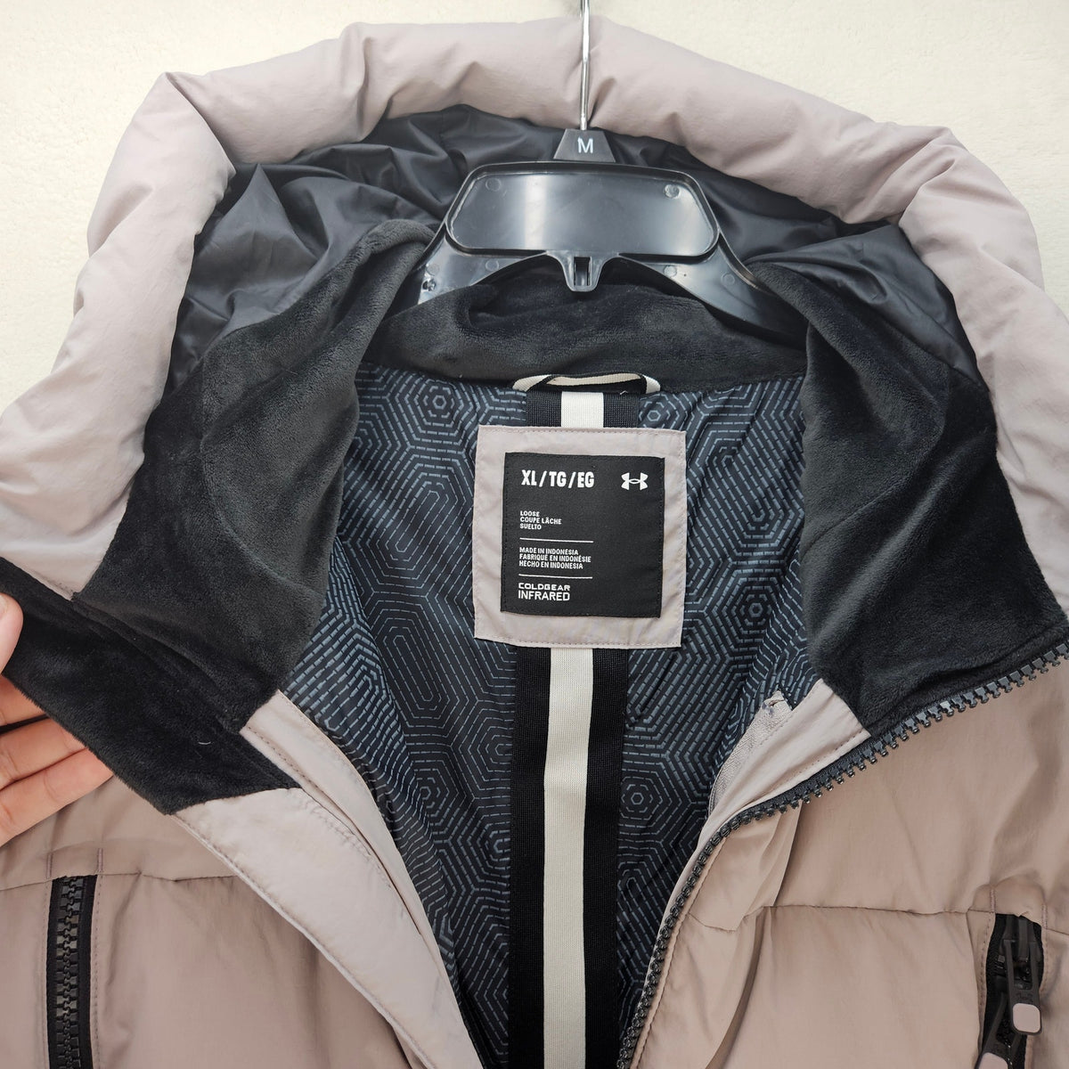 UNDER ARMOUR MEN'S XL LIMITLESS 700 FILL DOWN JACKET HOODED NWT PINK