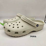 CROCS M9 W11 CLASSIC CLOG WHITE BONE UNISEX COMFORT CASUAL SHOES NWT