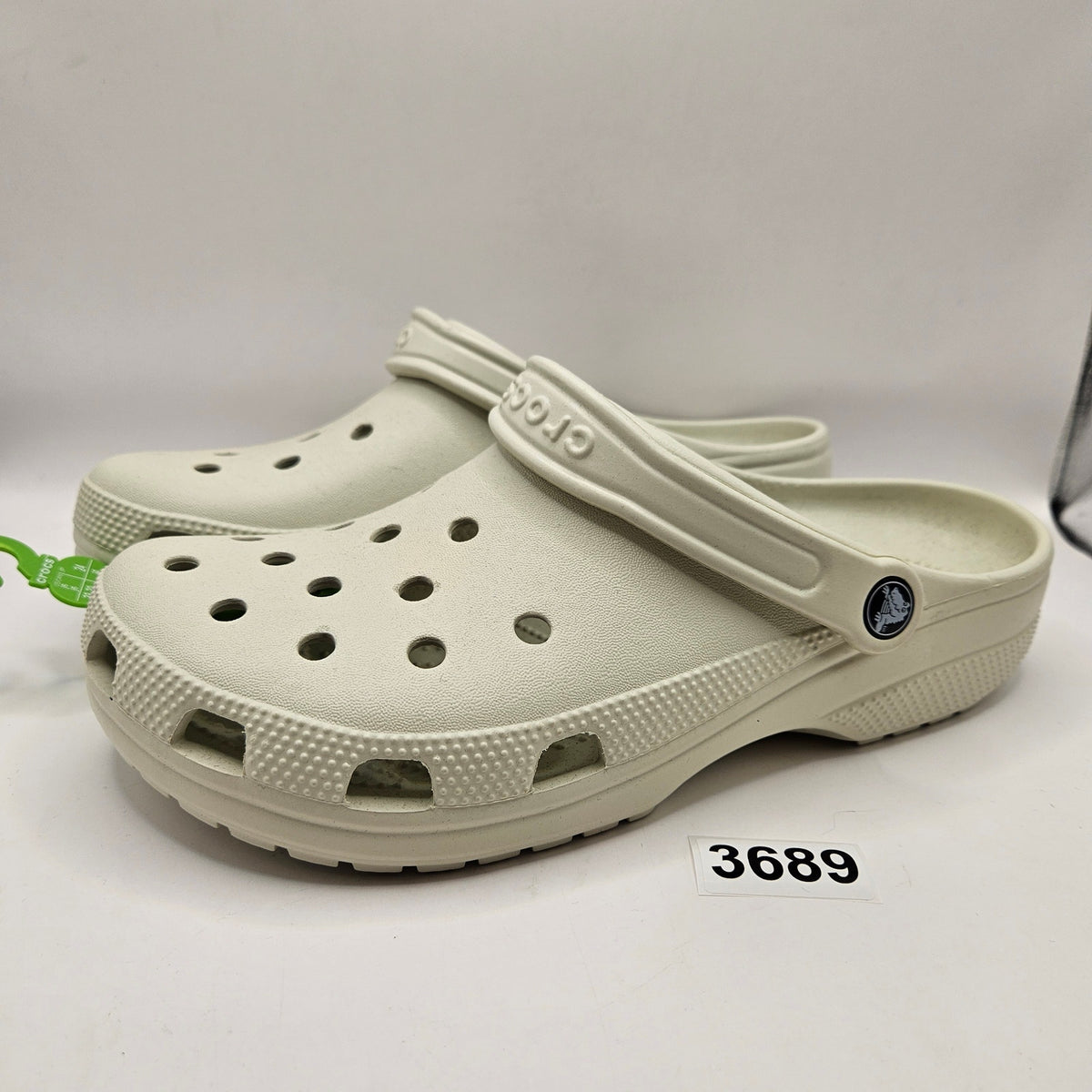 CROCS M9 W11 CLASSIC CLOG WHITE BONE UNISEX COMFORT CASUAL SHOES NWT