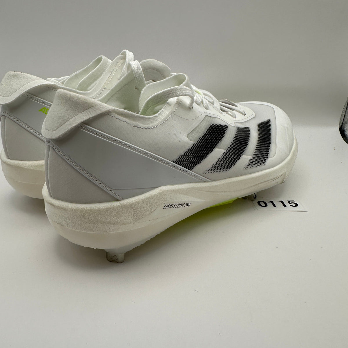 Adidas Adizero Instinct+ Softball Cleats Wms 8.5 White/Neon