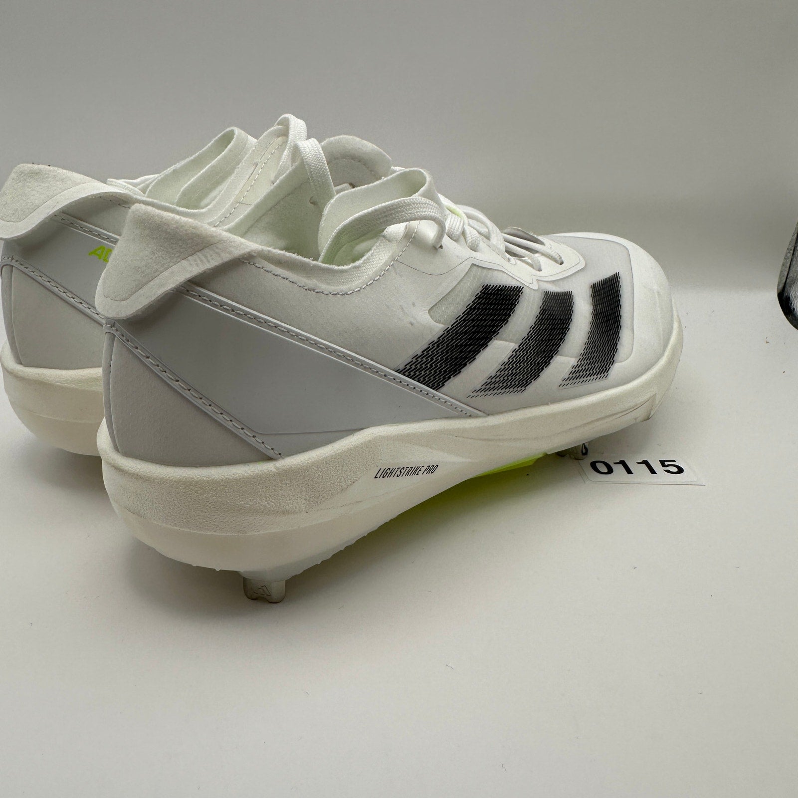 Adidas Adizero Instinct+ Softball Cleats Wms 8.5 White/Neon