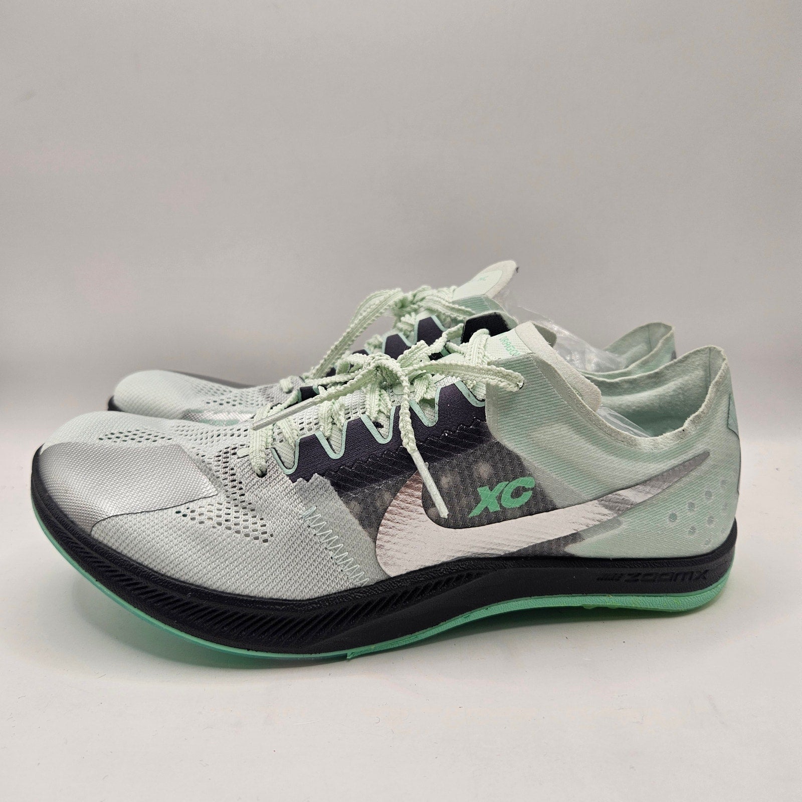 NIKE MEN'S 6.5 DRAGONFLY XC TRACK SPIKES DX7992-300 NWOT BARELY GREEN/METALLIC