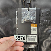 HARLEY DAVIDSON WOMEN'S MEDIUM CAFE RACER MODULAR LEATHER JACKET BLK 98019-23VW
