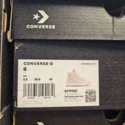 CONVERSE KIDS 6 CHUCK TAYLOR ALL STAR EVA LIFT HIGH EGRET WARM QUARRY A11112C