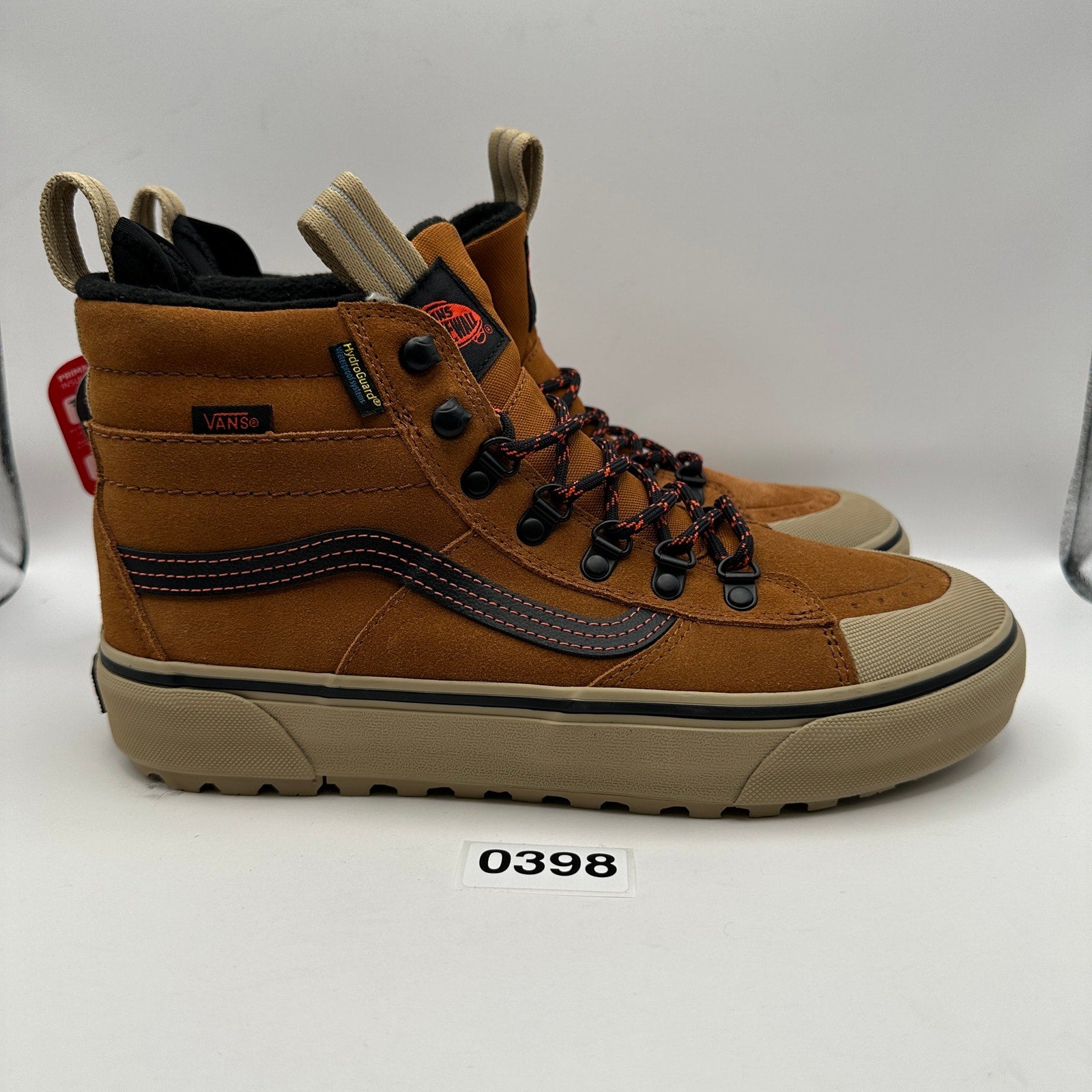 VANS Men's 8.5 MTE SK8 Hi Brown Suede Sneaker