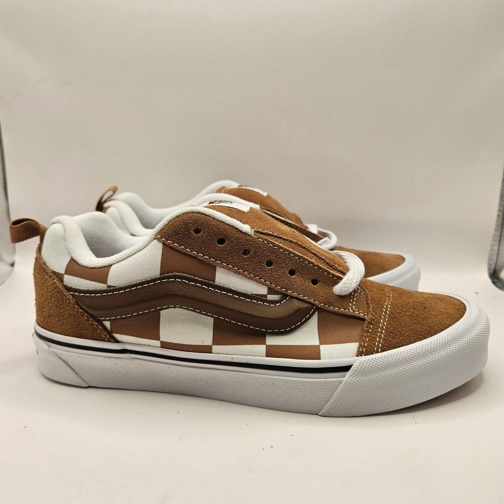 VANS MEN'S 8 KNU SKOOL MEGA CHECK BROWN NWOB VN000CRPBRO