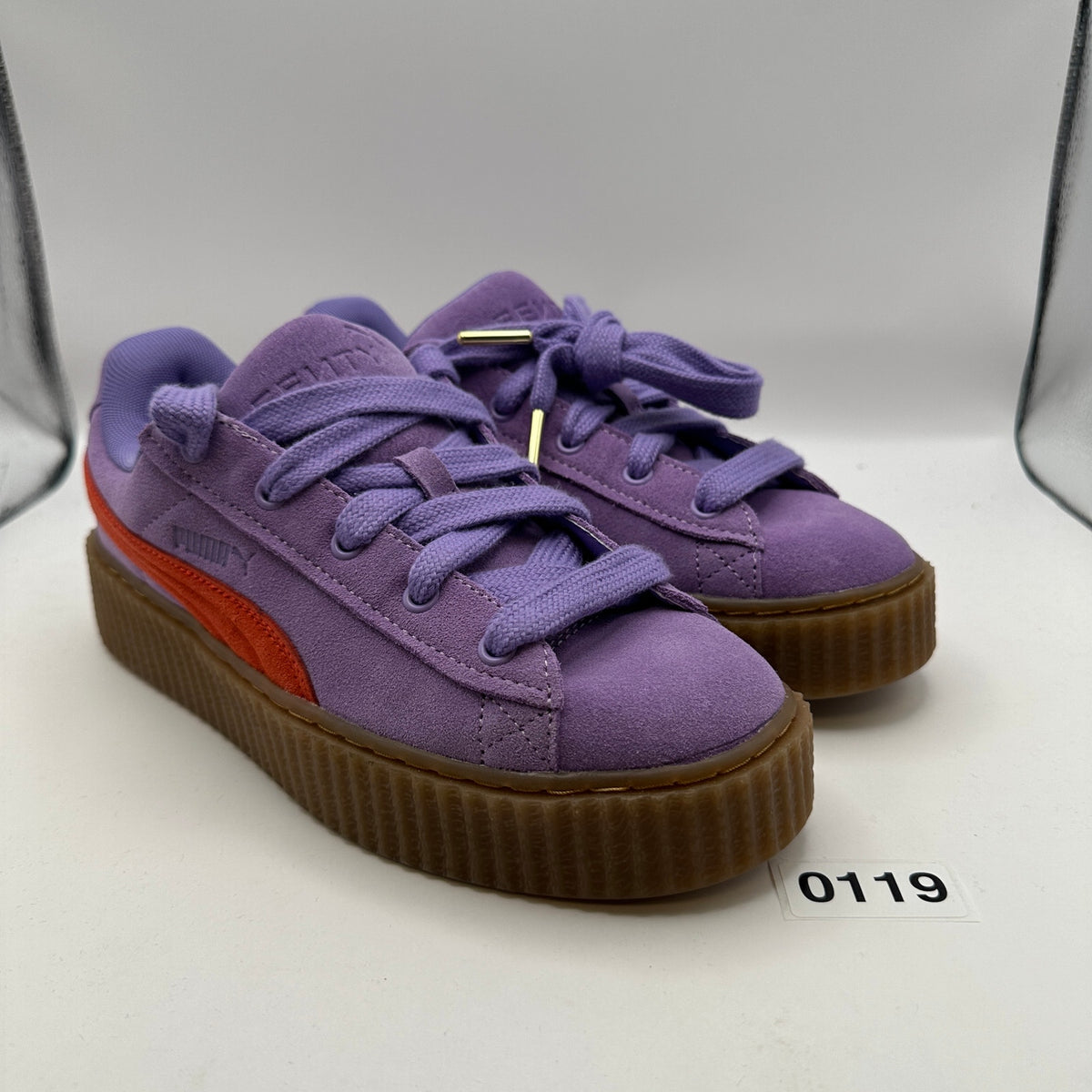 FENTY x PUMA GS Sz 6 Creeper Phatty Rihanna 397587-03 Purple/Orange