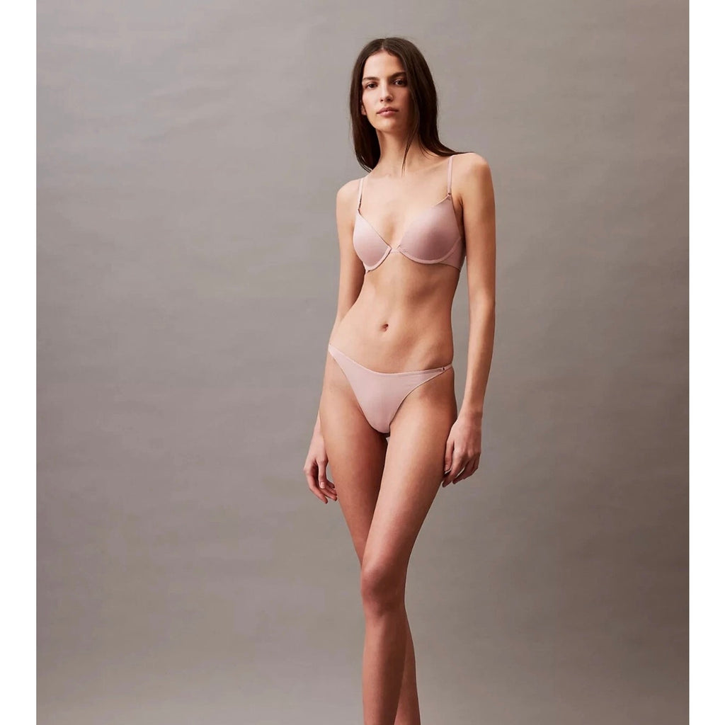 CALVIN KLEIN 34B PUSH-UP PLUNGE BRA MINIMALIST PINK BRA NWT QF7291-630