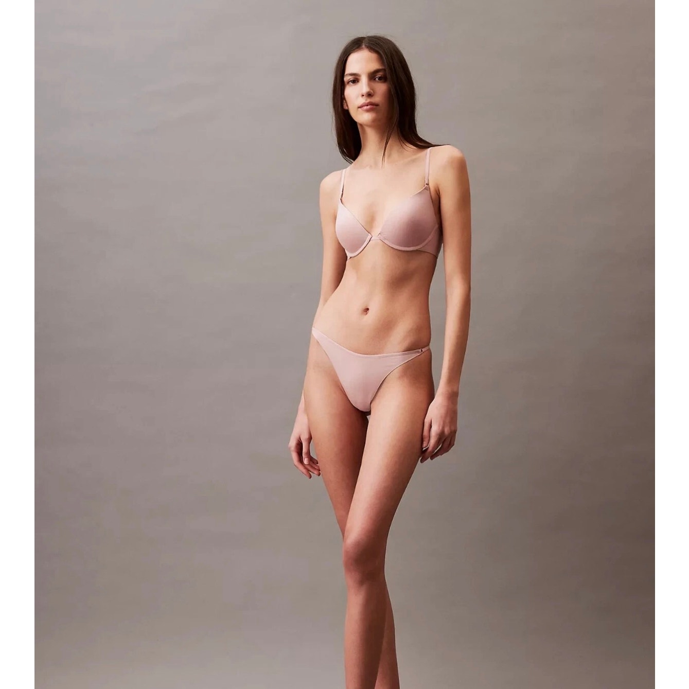 CALVIN KLEIN 34B PUSH-UP PLUNGE BRA MINIMALIST PINK BRA NWT QF7291-630