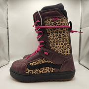 VANS WOMEN'S 8 RARE HI STANDARD OG SNOWBOARD BOOTS PORT ROYALE/LEAPARD NWOB 2021