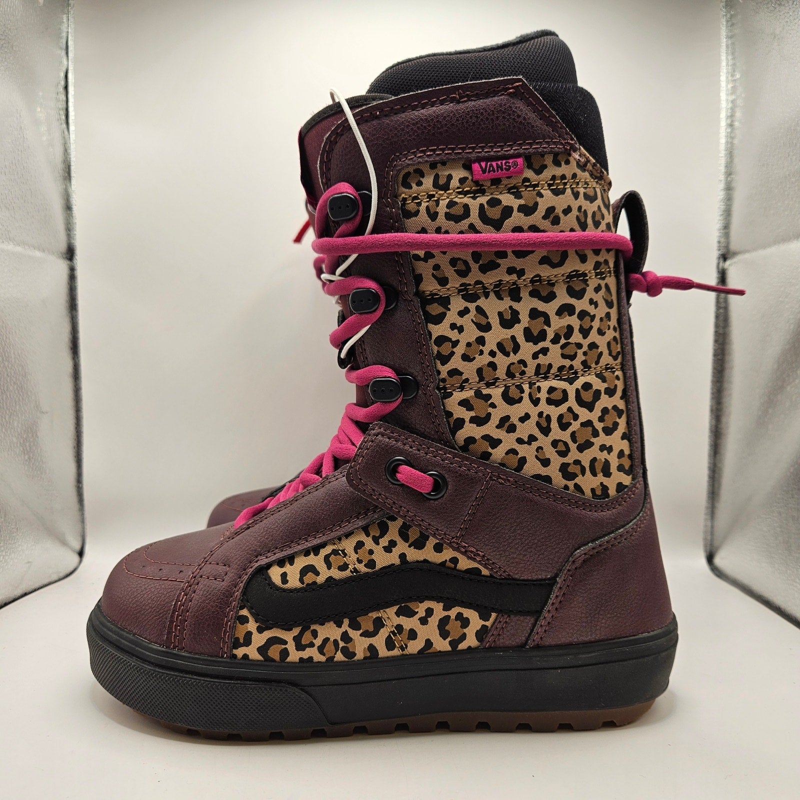 VANS WOMEN'S 8 RARE HI STANDARD OG SNOWBOARD BOOTS PORT ROYALE/LEAPARD NWOB 2021