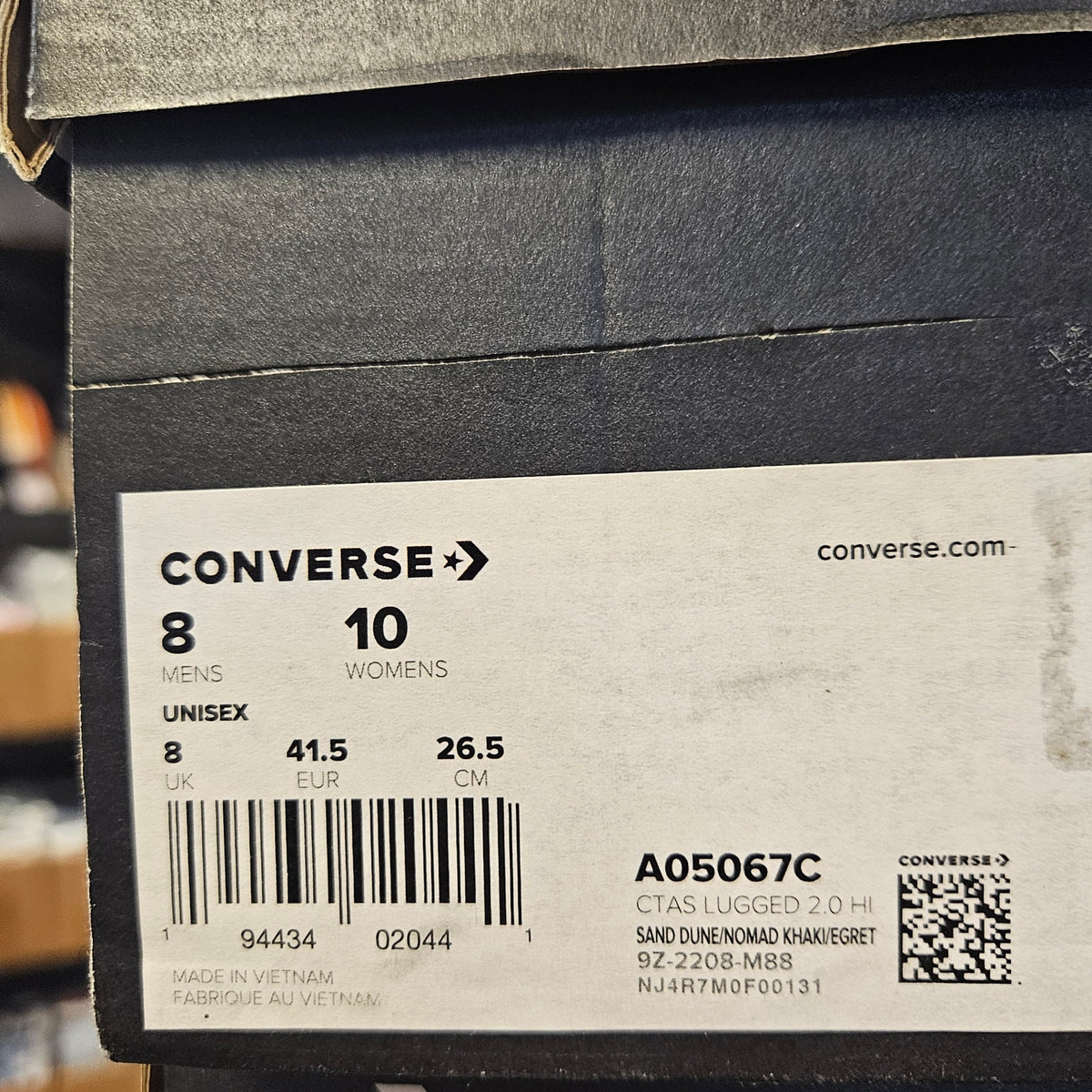 CONVERSE WOMEN'S 10 CHUCK TAYLOR ALL STAR LUGGED PLATFORM AUTUMN A05067C SAND