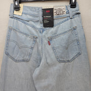 LEVI'S WOMEN'S 24X31 PREMIUM LINEN XL STRAIGHT LIGHT WASH JEANS A87010008