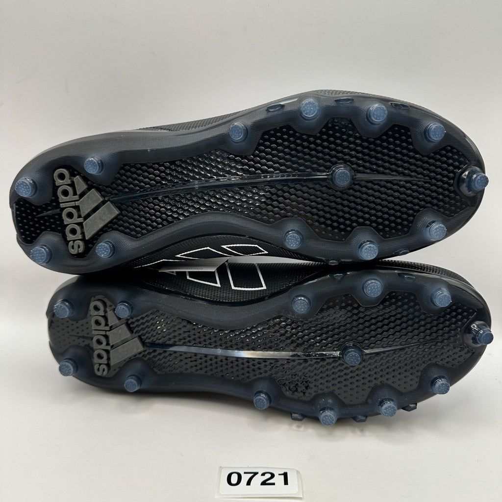 ADIDAS MEN'S 10 ADIZERO ELECTRIC .2 IF1902 BLACK FOOTBALL CLEATS