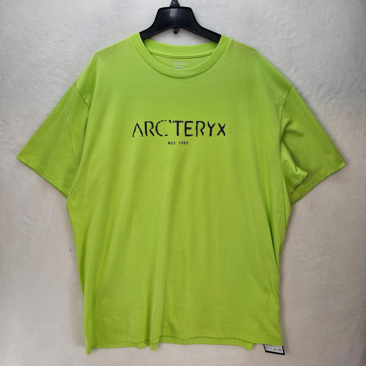 ARC'TERYX MEN'S XXL KRAGG SL COTTON SKY PILOT SS TSHIRT MANTIS BLACK