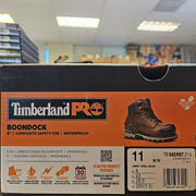 TIMBERLAND PRO WOMEN'S 11 BOONDOCK 6IN COMPOSITE SAFETY TOE WATERPROOF BOOT NIB