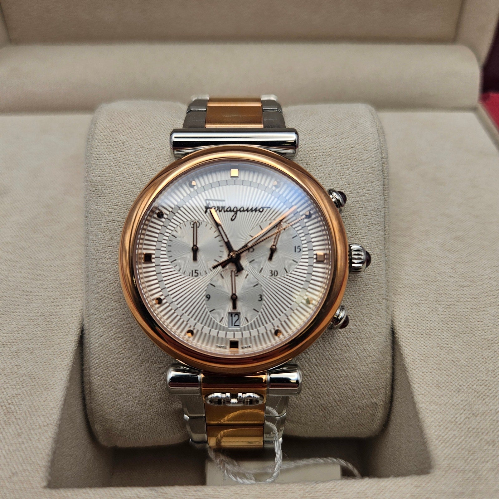 SALVATORE FERRAGAMO SFHQ00620 ORA LADIES WATCH SAPPHIRE QUARTZ NIB