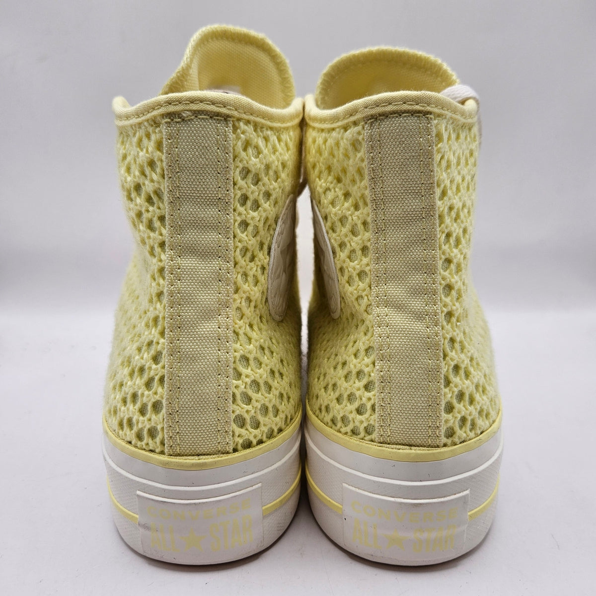 CONVERSE WOMEN'S 6.5 CHUCK TAYLOR ALL STAR LIFT HI PLATFORM LEMON SLUSHY A14967C