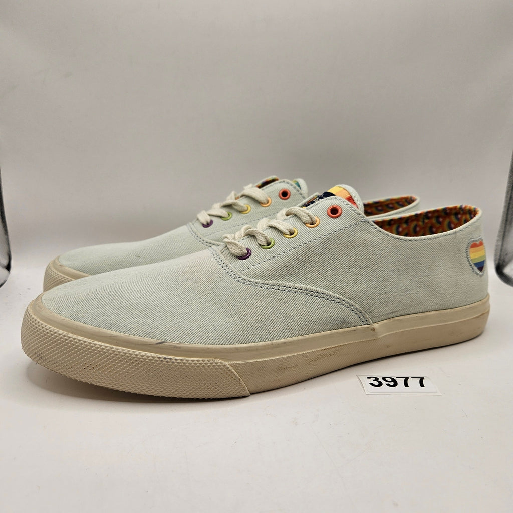 SPERRY X PFLAG MEN'S 13 CLOUD CVO PRIDE LOW TOP SNEAKER RARE NWOB STS25278 BLUE