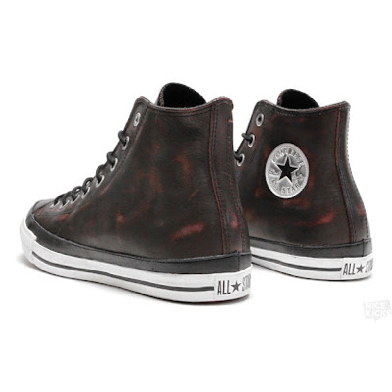 CONVERSE RARE M7.5 W9.5 CHUCK TAYLOR LEATHER HI BLACK CRANBERRY 125569C NWOB