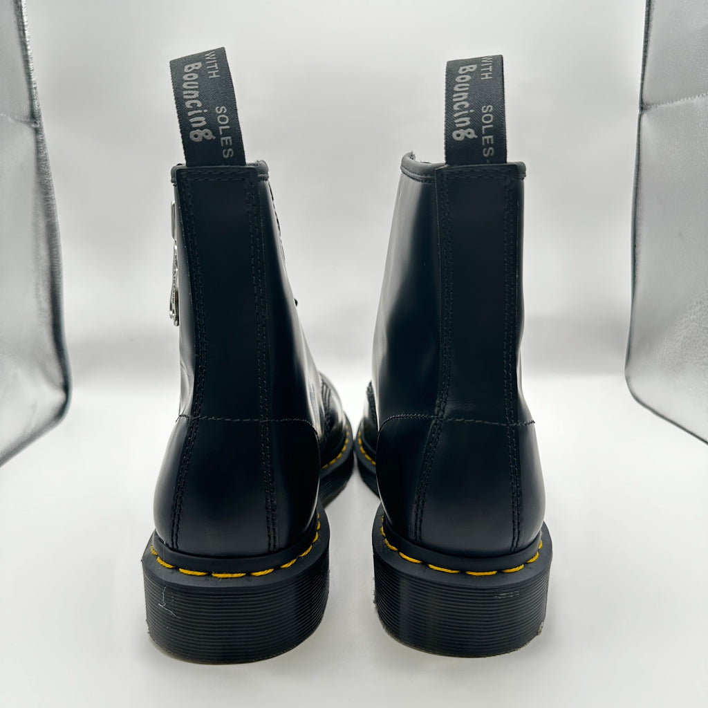 Dr. Doc Martens 1460 Zip Smooth Leather Lace-up Boots Black Size 8 Men’s New